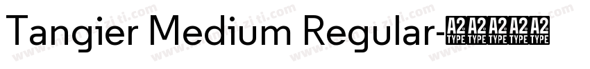 Tangier Medium Regular字体转换